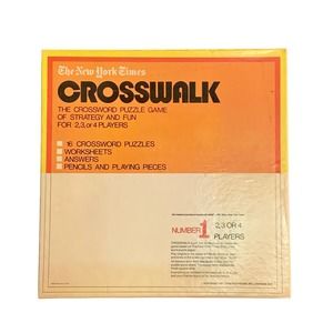 Crossword Puzzle Game Crosswalk HTF New York Times Strategy 1971 Vintage